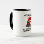 Ich mag ruhig aussehen, aber in meinem Kopf habe i Tasse (Vorderseite Links)