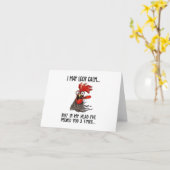 Ich mag ruhig aussehen, aber mein Kopf habe ich di Karte (Gelbe Blume)