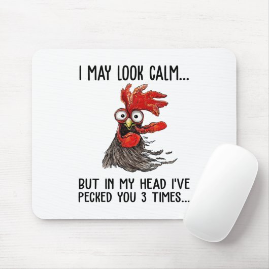 Ich mag ruhig aussehen, aber mein Kopf habe ich di Mousepad (Mit Mouse)