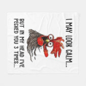 Ich mag ruhig aussehen, aber mein Leiter, ich habe Fleecedecke (Vorderseite (Horizontal))