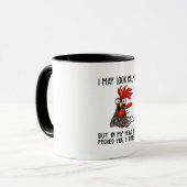 Ich mag ruhig aussehen, aber mein Leiter, ich habe Tasse (Vorderseite Links)