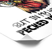 Ich mag ruhig aussehen Hühnenhennenhen Sarcasm Fun Fotodruck (Ecke)