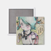 Ich mag Sasayaki Drinku Magnet (Vorderseite/Rückseite)