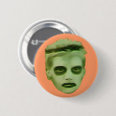 Ich mag Schildkröte-Zombie-Kind - Abzeichen Button (Vorne & Hinten)