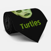 Ich mag Schildkröte-Zombie-KinderKrawatte Krawatte (Gerollt)