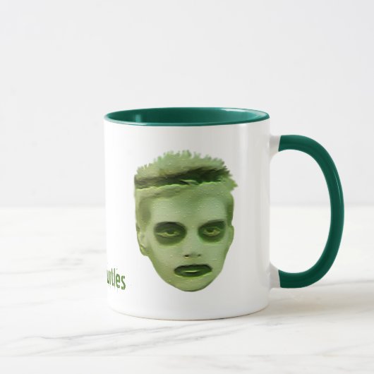 Ich mag Schildkröte-Zombie-KinderTasse Tasse (Rechts)