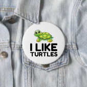 Ich mag Schildkröten Button (Beispiel)