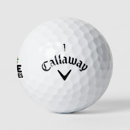 Ich mag Schildkröten Golfball (Logo)