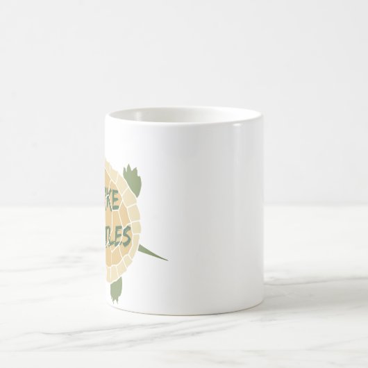 Ich mag Schildkröten Kaffeetasse (Mittel)
