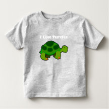 Ich mag Schildkröten - Kleinkind Fine Jersey T - S
