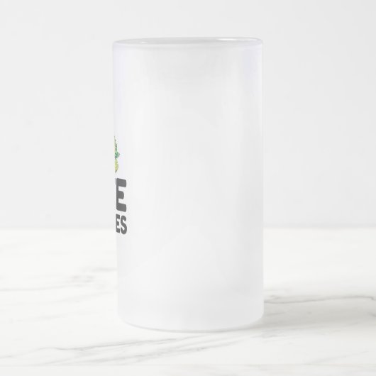 Ich mag Schildkröten Mattglas Bierglas (Mittel)