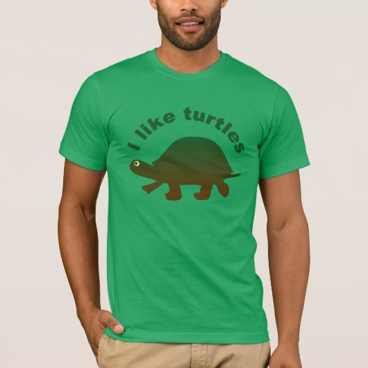 Ich mag Schildkröten T-Shirt (Vorderseite)