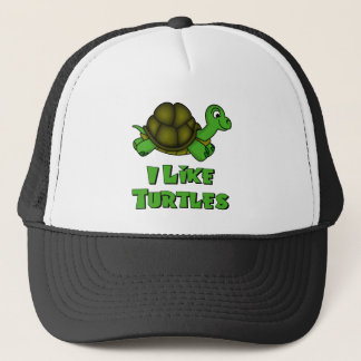 Ich mag Schildkröten Truckerkappe