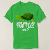 Ich mag Schildkröten wie Tortoise Pet Turtle T-Shirt (Design vorne)