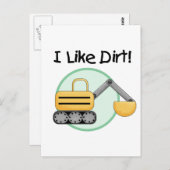 Ich mag Schmutz und Geschenke Postkarte (Vorne/Hinten)