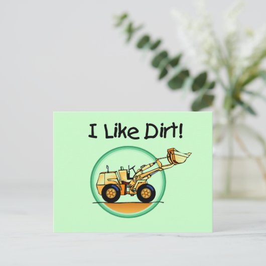 Ich mag schmutzige T - Shirt und Geschenke Postkarte (Stehend Vorderseite)