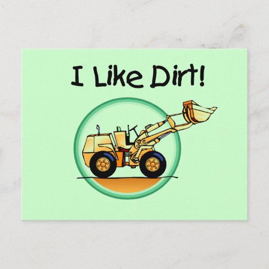 Ich mag schmutzige T - Shirt und Geschenke Postkarte (Vorderseite)