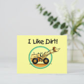 Ich mag schmutzige T - Shirt und Geschenke Postkarte (Stehend Vorderseite)