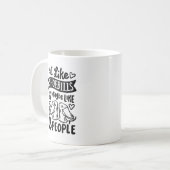 "Ich mag Schuppen und vielleicht 3 Leute. Kaffeetasse (Vorderseite Links)
