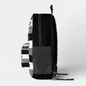 Ich mag Schwarz-weiße und grau gestrichene Gestalt Bedruckter Rucksack (Rechts)