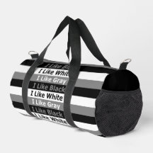 Ich mag Schwarz-weiße und grau gestrichene Gestalt