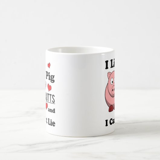 Ich mag Schwein-Hintern-lustigen Kaffeetasse (Mittel)