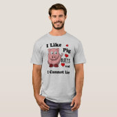 Ich mag Schwein-Hintern-lustigen T-Shirt (Vorne ganz)