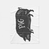 Ich mag Schwein-Hintern und ich kann nicht liegen Fleecedecke (Vorderseite)