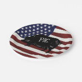 Ich mag Schwein-Hintern und ich kann nicht liegen Pappteller (Schrägansicht)