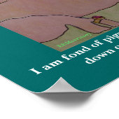 Ich mag Schweine. Winston Churchill Poster (Ecke)