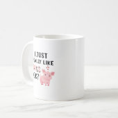 Ich mag Schweine wirklich gut. Kaffeetasse (Vorderseite Links)