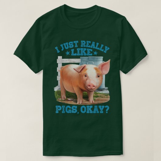 Ich mag Schweine wirklich, okay, Niedlicher junger T-Shirt (Design vorne)