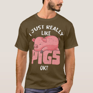 Ich mag Schweinefleisch-Bauer-Zuchtbetrieb T-Shirt