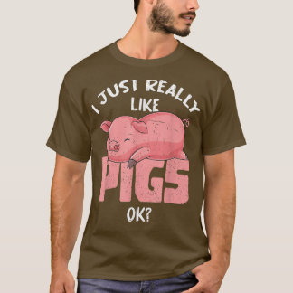Ich mag Schweinefleisch-Bauer-Zuchtbetrieb T-Shirt