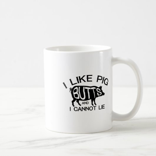 Ich mag Schweinefleisch-Hintern - Funny Grilling G Kaffeetasse (Rechts)