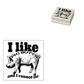 Ich mag Schweinefleisch-Hintern Gummistempel (Stempel)