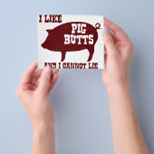 Ich mag Schweinefleisch-Hintern und ich kann GRILL Flyer (Gruppe)