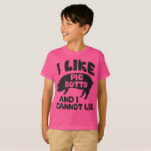 Ich mag Schweinefleisch-Hintern und ich kann nicht T-Shirt (Vorne ganz)