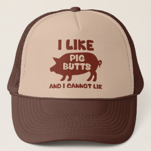 Ich mag Schweinefleisch-Hintern und ich kann nicht Truckerkappe