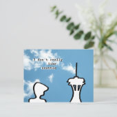 Ich mag Seattle eigentlich nicht Postkarte (Stehend Vorderseite)