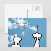 Ich mag Seattle eigentlich nicht Postkarte (Vorne/Hinten)