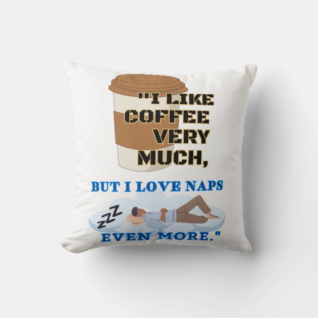 ICH MAG SEHR KAFFEE KISSEN (Vorderseite)