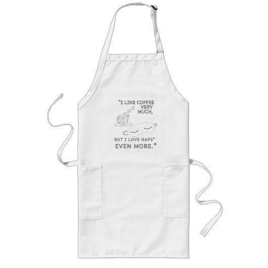 ICH MAG SEHR KAFFEE LANGE SCHÜRZE (Vorne)