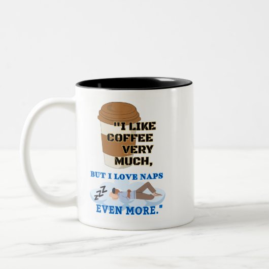 ICH MAG SEHR KAFFEE ZWEIFARBIGE TASSE (Links)