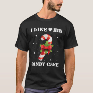 Ich mag seine Candy Xmas Funny Matching Christma T-Shirt
