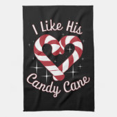 Ich mag seine feinen Cane funny Couples Matching Geschirrtuch (Vertikal)