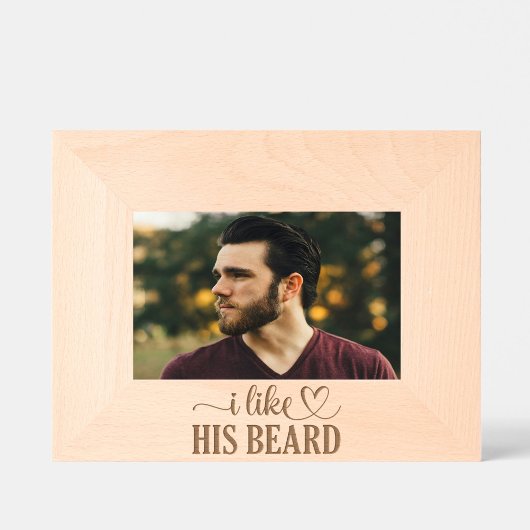 Ich mag seinen Bart Geätzte Rahmen