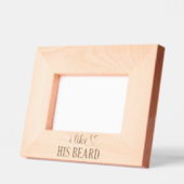 Ich mag seinen Bart Geätzte Rahmen (Links)