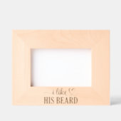 Ich mag seinen Bart Geätzte Rahmen (Vorderseite)