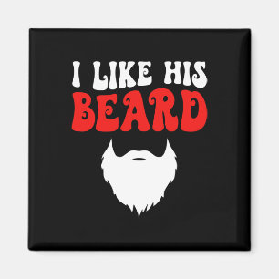 Ich mag seinen Bart passende Paare Lustiges Valent Magnet